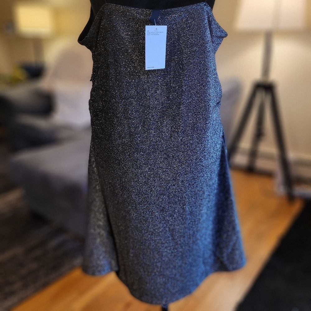 H&M Sparkling Silvery Black Mini Dress Size XL - Picture 8 of 13